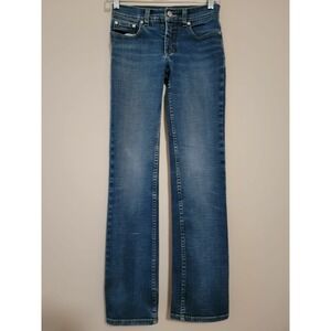 Bebe Jeans Women's Blue Denim Straight Jeans Size‎ 25